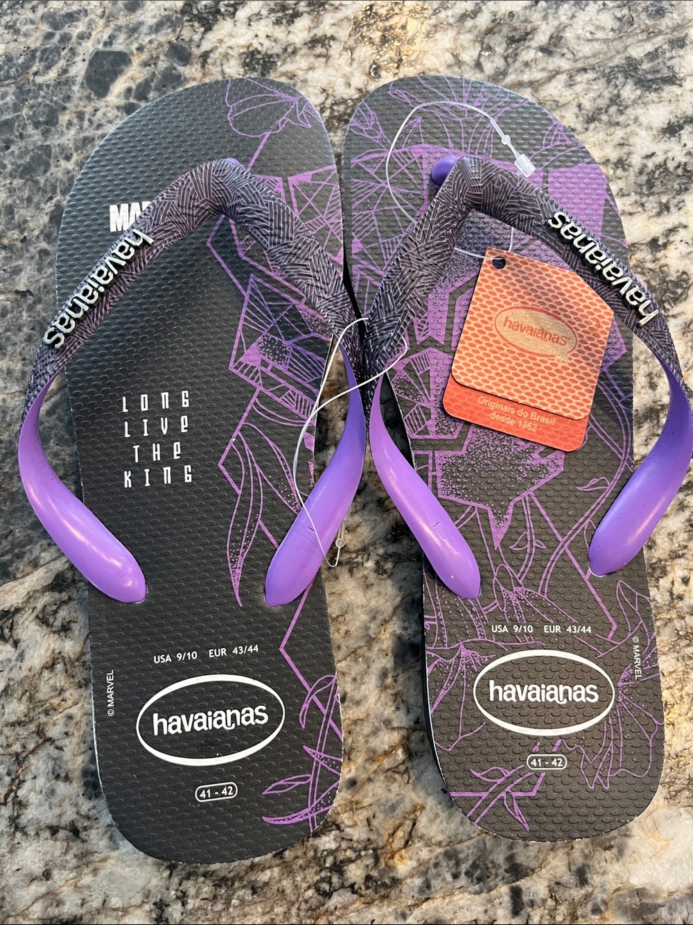 Havaianas Marvel Black Panther  Flip Flops